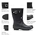 SWIFTFROG Women's Lightweight Mid Calf Rain Boots Waterproof Fashion Garden Shoes Anti-slip Rainboots for Women Wide Calf Rain Shoes