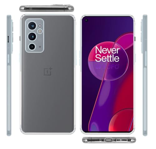 Image of COVERBLACK Soft Rubber Back Cover Compatible Model for OnePlus 9RT 5G - Transparent