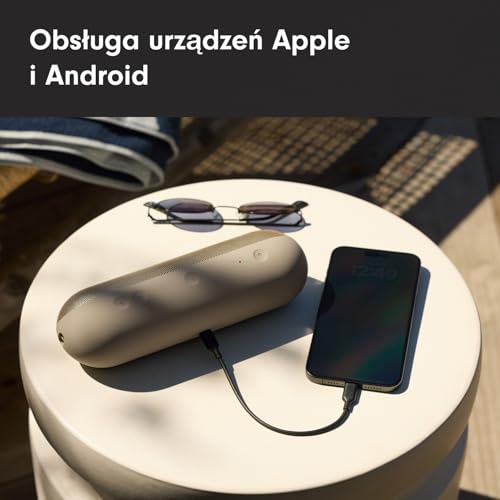Beats Pill – bezprzewodowy głośnik Bluetooth – do 24 godzin pracy na baterii, odporność na wodę klasy IP67, zgodność z urządzeniami Apple i Android, wbudowany mikrofon – szampański