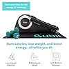 Cubii JR1, Under Desk Elliptical, Bundle w/Mat & Dumbbells, Bike Pedal Exerciser, Work from Home Fitness, Mini Elliptical Machine, Exerciser for Seniors, Desk Exercise, White…