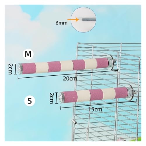 Perchoir en céramique pour petits oiseaux calopsittes conures