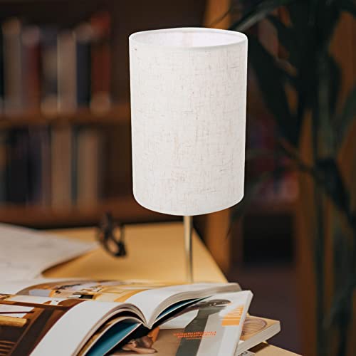 Nolitoy Drum Lampshade, Linen Lamp Cover Replacement For Chandelier Floor Light Table Lamp - Beige #TOP2