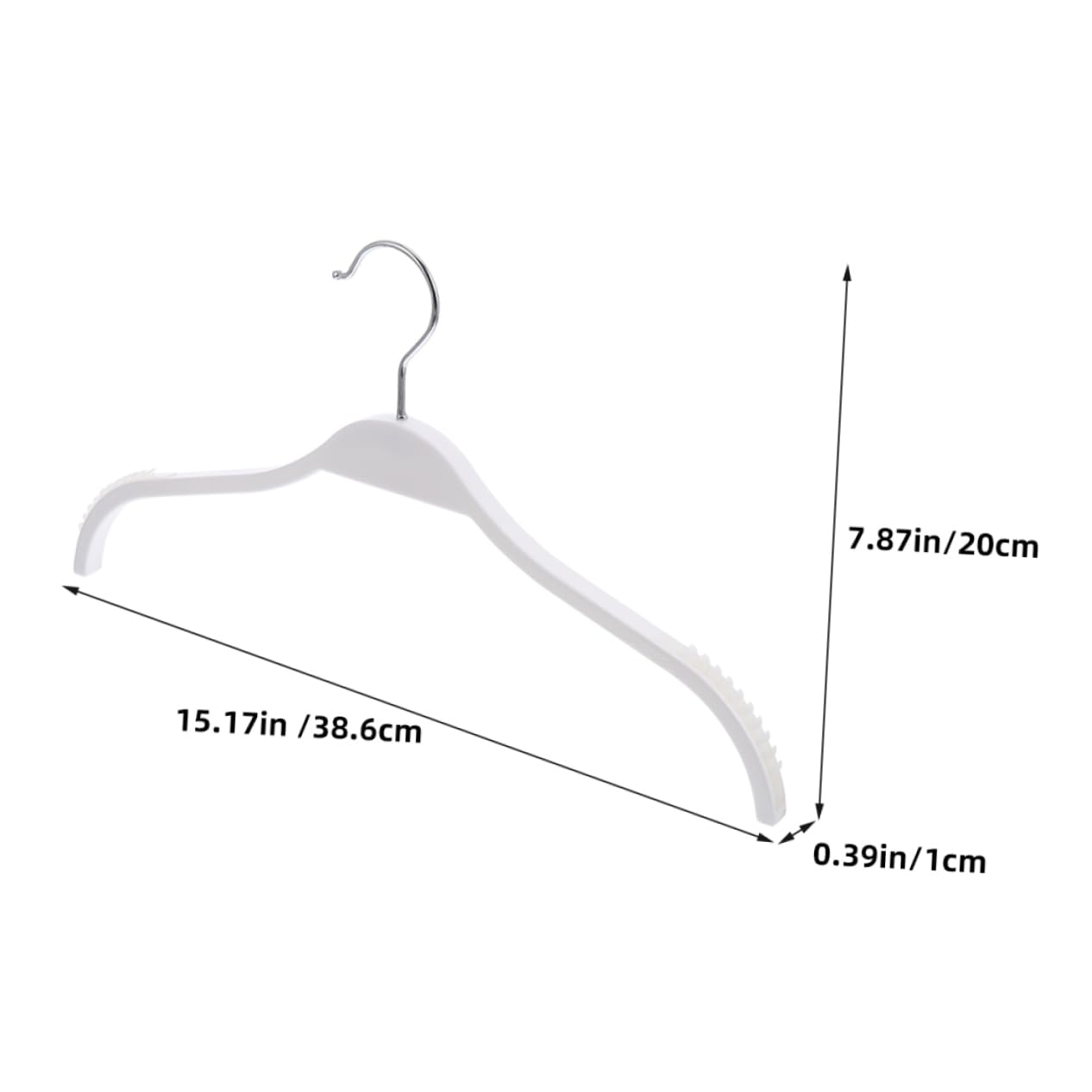 12pezzi Grucce Antiscivolo Plastica Resistente Per Vestiti Appendini Multifunzionali Per Pantaloni e Gonne Design Innovativo Per Evitare Cadute Per Armadi e Organizzazione Casa