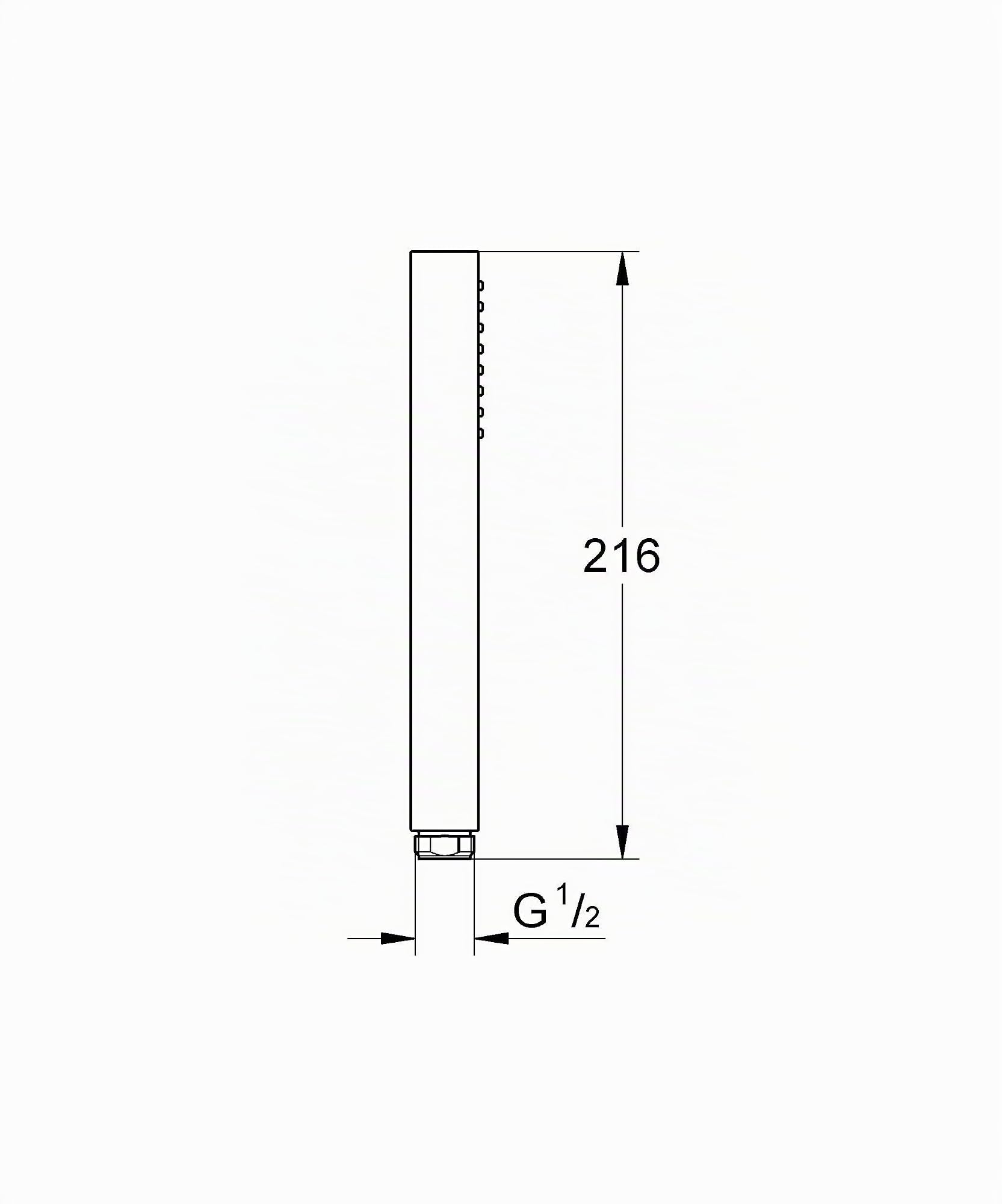 Grohe 27698000 Euphoria Cube Stick Manopola Doccia, Cromo