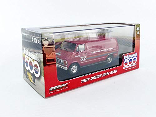 Modelo a Escala 1:43 Dodge Ram B150 Van 1987 Verde miniatura 5
