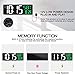 17 Inch Large Digital Wall Clock with Remote Control, Automatic Brightness Dimmer Digital Wall Clock Large Display with Day/Date/Temperature, Snooze, Count Up & Down Timer for Living Room, Office, Gym