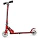 Goplus Folding Kick Scooter for Kids Deluxe Aluminum 2 Wheels Glider Adjustable Height with LED Light Up Rear Wheel for Girls and Boys (Red)