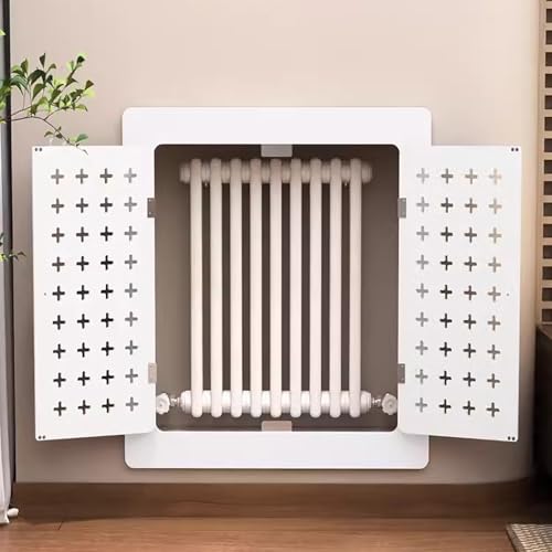 Cache-radiateur ventilé à vapeur en bois avec portes d'accès