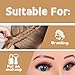 Mannequin Head 80% Human Hair for Braiding, Cosmetology Training, Hairstyling Practice - Realistic Doll Head for Beginners & Professionals