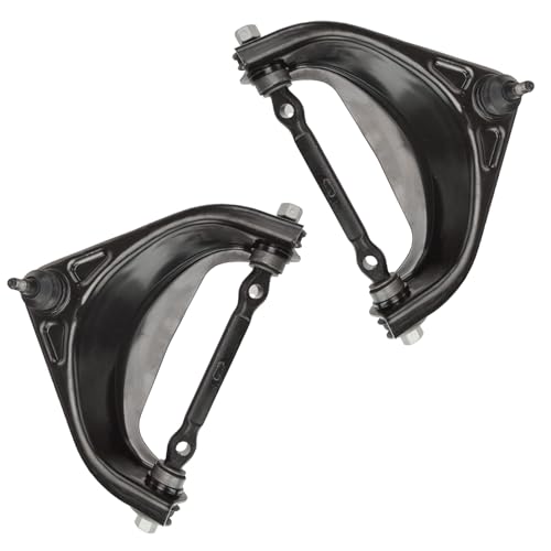 TRQ Front Upper Driver and Passenger Side Control Arm and Ball Joint Set 2 Piece Compatible with 94-99 Dodge Ram 1500 Rear Wheel Drive 94-99 Ram 2500 Rear Wheel Drive 94-99 Ram 3500 Rear Wheel Drive