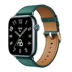 HONOR Watch 5 Smartwatch Homme Femme, 1.85” AMOLED Display Smart Watch, 15 Jours d&rsquo;autonomie, GPS Watch, 5ATM et IP68, Montre connectée pour Android, Vert