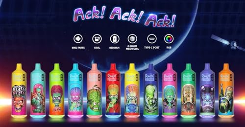 Puffs RandM Tornado 9000 Puffs - Strawberry Banana (Strawberry Banana) - Afbeelding 3