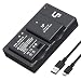 LP EN-EL14 EN EL14a Battery Charger Pack, 2-Pack Battery& Dual Slot Charger, Compatible with Nikon D3500, D5600, D3300, D5100, D5500, D3100, D3200, D5200, D5300, D3400, DF, P7000, P7100, P7700, P7800