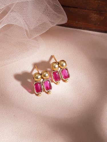 Image of Rubans Necklace Set Gold Plated Traditional Stylish Jewellery Gift for Women & Girls