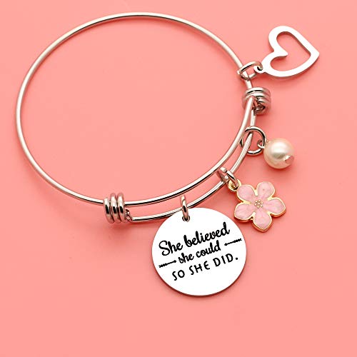 Maxforever Inspirational Quote Bracelet Gifts Women Jewelry Charm Pendant Bangle Gift for Daughter, Niece, Sister, Best Friends4