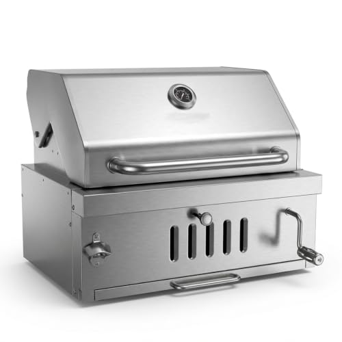 28In Large Built in Charcoal Grills for Outdoor Kitchen Island