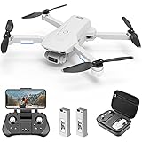 4DRC Foldable Drone with 4K Camera for Adults, 5Ghz FPV Live Video, GPS RC Quadcopter for beginners with Brushless Motor,2 Batteries,Auto Return Home, Follow Me, Carrying Case