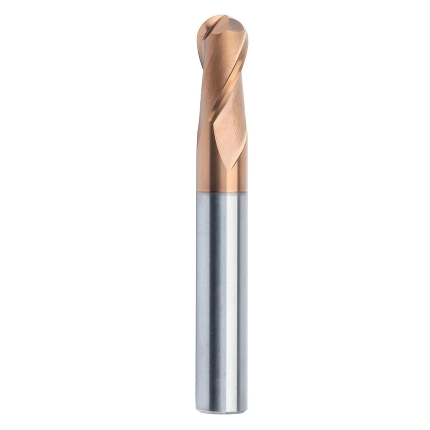 HRC45 55 65 2 Flute Ball End Mill Tungsten Carbide Cutter CNC Router Bit Milling Tool R0.5 6mm 8mm 10mm(GUTONG,R8X16DX150L)