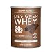 Designer Whey Premium Natural 100% Whey Proteind, Gourmet Chocolate, 12 Ounce