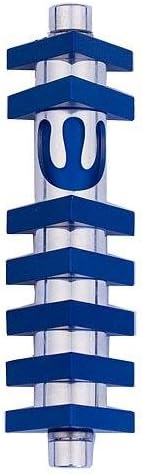 Agayof Small Shin Mezuzah with 3-D Stripes 1.2" x 4" / 2 x 10 cm - Gray