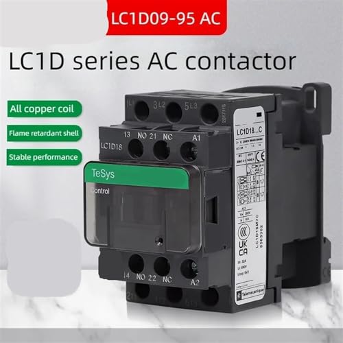 Contacteur triphasé AC LC1D80 avec bobine 220V pour commutation haute performance