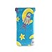 HUSSRITY Eyeglasses Case Rabbit On Moon Sunglasses Pouch Soft PU Leather Squeeze Top Eyeglass Holder Portable Glasses Case For Women Men