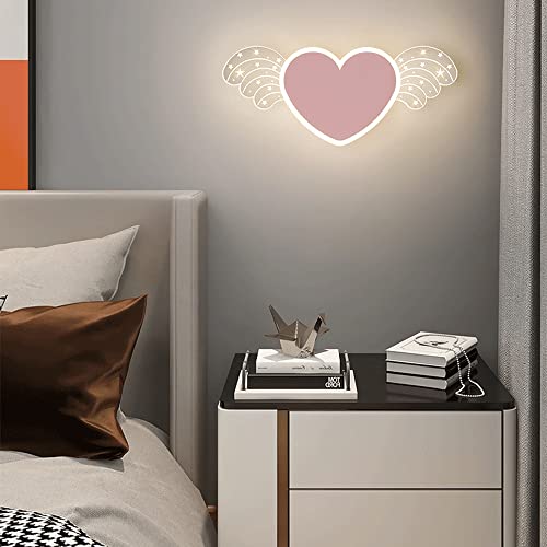 Lámpara de pared con corazón de amor creativo para un hogar cálido 3