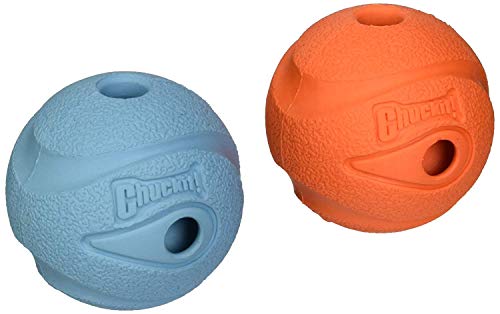 Chuckit The Whistler Chuck It Ball Dog Toy Medium 2 Pack