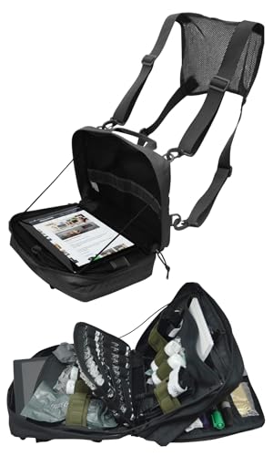 Professional Field Medical MOLLE Organizer Bag Trauma Pouch Made in Ukraine from Heavy-Duty 500D Nylon for EMTs, Paramedics & First Responders, Black - Made in Ukraine