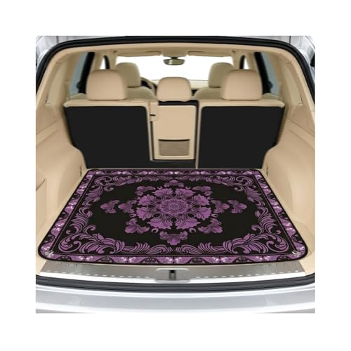 Trunk Mat Universal Car Trunk Mat 29" x 39", Beautiful All Weather Trunk Protection Cargo Liner, Stylish Vehicle Interior Accessories Suitable for Most Car Models (Purple)