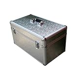 Peaceip US Aluminium Flight Case Toolbox Tool Organiser Lockable Portable Storage Box Exhibition...