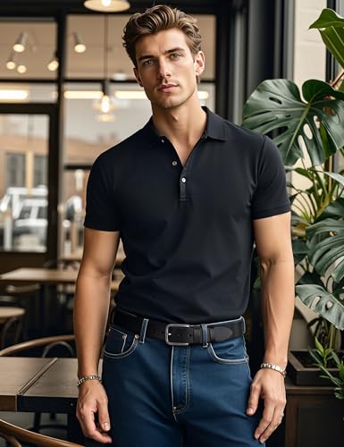 Men's 1.5" Everyday Leather Belt Solid Leather for Work Business and Casual3