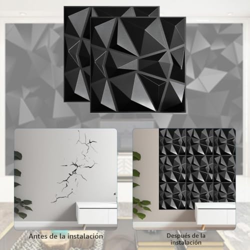 Miniatura 3 de 20 Piezas Paneles Decorativos 3d Para Pared Interiores, 30 30 Cm Revestimiento Pared Pvc Exterior, Placas Decorativas Pared Autoadhesivo, Wall Panel, Para Decorar Paredes
