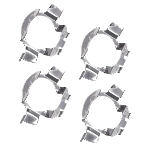 Ongfuwu 2 Pair Car H7 LED Headlight Bulb Adapter, H7 LED Headlamp Bulb Base Holder Socket Retainer Compatible with A3, A4, X5, E-Class, Regal and More, Vehicle H7 Adapter Holders