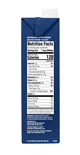 Rice Dream Organic Rice Milk Drink, Original Plain, Vegan Dairy Alternative, Lactose Free, Shelf Stable, 32oz (Pack of 12)