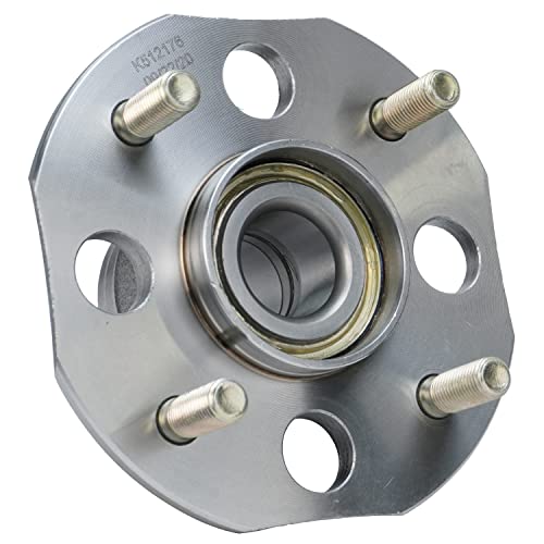 Image of Detroit Axle - 2.3L Rear Wheel Bearing Hubs for 1998-2002 Honda Accord 1999 2000 2001 Wheel Bearing Hubs Assembly Set Replacement [Models w /Rear Drum, w /o ABS]