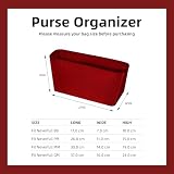 DGAZ Silk Tote Organizer Insert nadaje się do LV Neverfull PM/MM/GM, jedwabisty organizer, luksusowa torebka i kształtnik torby do noszenia (czerwone wino, mm)