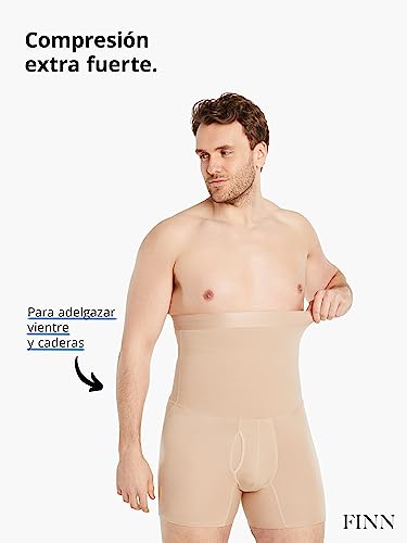 Abdomen más plano al instante usando este boxer de compresión de algodón 2