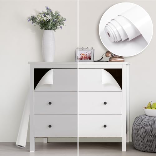 Dimex, pellicola adesiva uni opaca BIANCA (opaca) per mobili, decorativa - pellicola per porte, cucina, armadio, tavolo | 65 cm x 1 m