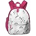 Produktbild Kinderrucksack für Mädchen, Pegasus Magic Unicorn Shooting Stars und Regenbogen Kindergarten Stoff White_2756 - Andrea_Lauren, Für Kinderschulen Oxford Stoff (pink)