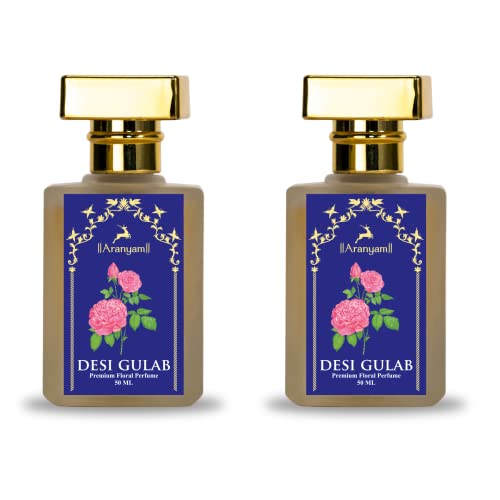 Image of Aranyam Perfumes - (Desi Gulab) Rose for Unisex Premium Perfume Combo with Fragrance, Luxury Perfume Sent - (Pack of 2)