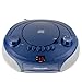 Memorex AM/FM Top Loading Cassette CD Player | Portable Stereo with Programmable Memory | Auxiliary Input, Auto-Stop Deck and LED Display (Blue)
