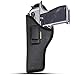 IWB Gun Holster by Houston - ECO Leather Concealed Carry Soft Material | Suede Interior for Maximum Protection | Fits: Magnum Research Dessert Eagle .50 / .50AE / .357 / .44 Caliber 6" Barrel (Left)