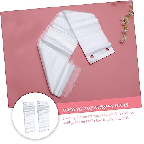 Luxshiny 50 Pçs Capa De Guarda-Chuva Guarda-Chuva Portátil Filme Guarda-Chuva De Plástico Sacos De G