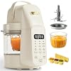 SosekiBaby FM01 Baby Food Maker, 316L Stainless Steel Blades | Puree Steamer Blender Processor With 10oz Glass Bowl | One-Step Food Mill with Recipe, 12H Keep Warm, Auto Clean, Reheat | BPA-Free