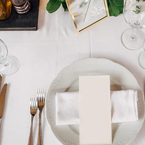 24Pcs White Tablecloth For Parties | 54" X 72" | Disposable Table Cloth For Rectangle Table | Waterproof White Table Cover For Bbq, Party, Fine Dining, Wedding, Indoor Or Outdoor Use #TOP4