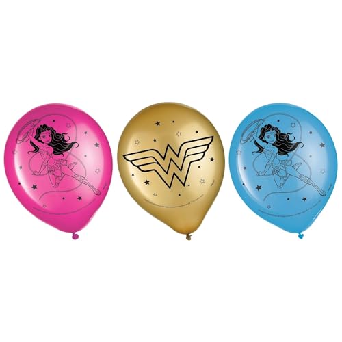 Ballons Wonder Woman de 30,5 cm en latex pour reussir l'anniversaire de votre enfant