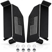 Premium Doors Off Foot Pegs for Jeep Wrangler JK JL JKU JLU & Gladiator JT 2007-2026, 120 Ergonomic Footrests, Non-Slip American Flag Steel Pedals