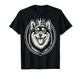 Alaskan Klee Kai Lover Funny Crown Dog Graphic T-Shirt