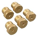 Set getti ugelli iniettori for piano cottura a gas naturale Kit conversione GPL 5 pezzi bruciatore gas G20 20Mbar G25